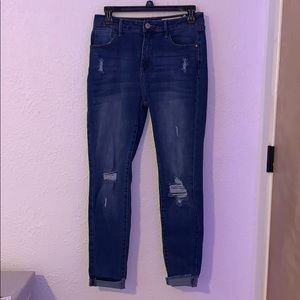 Papaya dark blue jeans